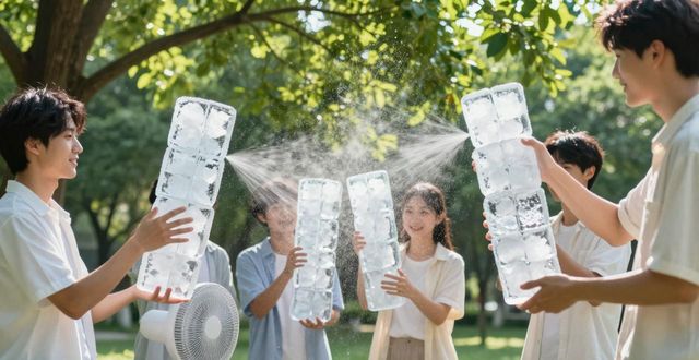 大冰块降温方法_深圳南山夏季防暑降温大冰块_大冰块户外活动使用时长